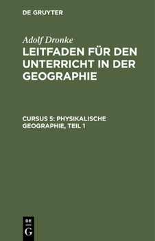 Hardcover Physikalische Geographie, Teil 1 [German] Book