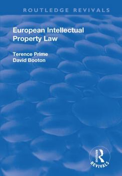 Hardcover European Intellectual Property Law Book