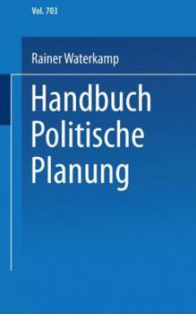 Paperback Handbuch Politische Planung [German] Book