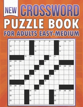 Paperback New Crossword Puzzle Book For Adults Easy-Medium: Easy-to-Medium, Larger Print, Fun Challenges Book