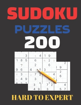 Paperback Sudoku puzzles hard to expert: Soduko large print, 200 Puzzles Book for Adults & Seniors, Even the little ones Book