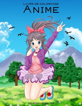 Paperback Livre de coloriage Anime 2 [French] Book