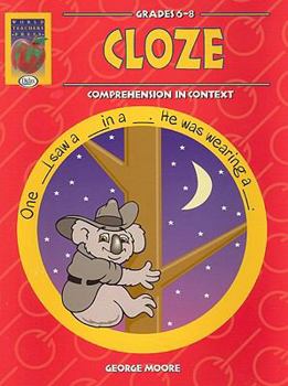 Paperback Cloze, Grades 6-8: Comprehension in Context Book