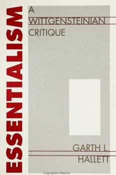 Hardcover Essentialism: A Wittgensteinian Critique Book