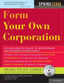 Paperback Form Your Own Corporation [With CDROM] Book