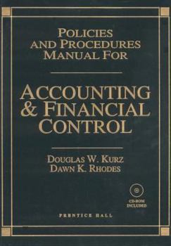 Hardcover Policies and Procedures Manual for Accounting and Financial Control Book