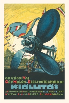 Paperback Vintage Journal Hungarian Machinery Fair Poster Book