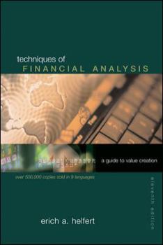 Paperback Helfert ] Techniques of Financial Analysis: A Guide to Value Creation ] 2003 ] 11 Book