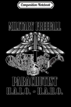 Composition Notebook: Military Freefall Parachutist (Back) Journal/Notebook Blank Lined Ruled 6x9 100 Pages