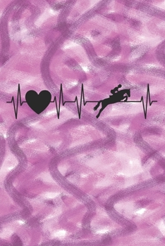 Springreiten: Notizbuch / Tagebuch - DIN A5 120 Seiten punktiert / Punkteraster - Springen Reiter Pferd Geschenk Pony (German Edition)