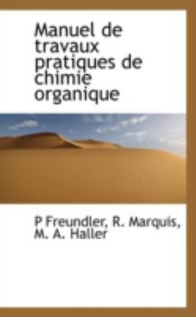 Manuel de Travaux Pratiques de Chimie Organique