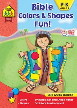 Paperback School Zone Bible Colors & Shapes Fun! Workbook Book