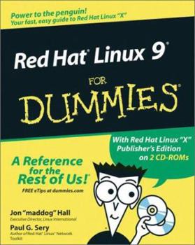 Paperback Red Hat Linux 9 for Dummies [With 2 CDROMs] Book