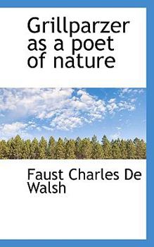 Paperback Grillparzer as a Poet of Nature Book