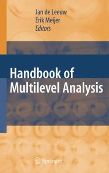 Paperback Handbook of Multilevel Analysis Book