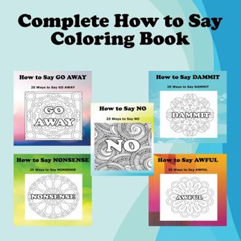 Paperback Complete How to Say Coloring Book