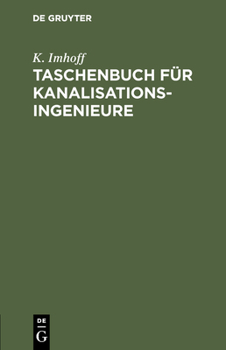 Taschenbuch f�r Kanalisationsingenieure