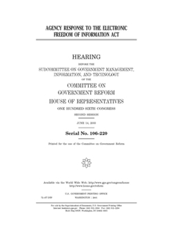 Paperback Agency response to the Electronic Freedom of Information Act Book