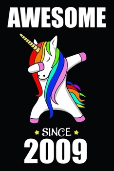 10th Birthday Dabbing Rainbow Unicorn: Blank Lined Journal, Happy 10th Birthday 10 Year Old Gift For Boys And Girls