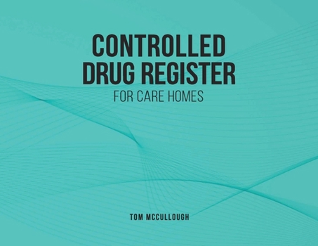 Paperback Controlled Drugs Register Book