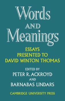 Paperback Words and Meanings Book