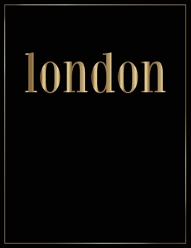 Paperback London: Gold and Black Decorative Book - Perfect for Coffee Tables, End Tables, Bookshelves, Interior Design & Home Staging Ad Book