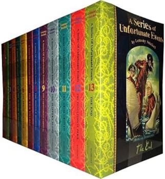 A Series of Unfortunate Events Collection 13-Book Set: Bad Beginning, Reptile Room, Wide Window, Miserable Mill, Austere Academy, Ersatz Elevator, ... Slope, Grim Grotto, Penultimate Peril, End