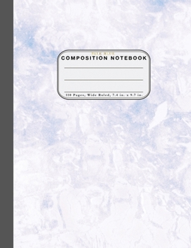 Wide Ruled Composition Notebook Pale Blue: Wide Rule Notebook and 110 Wide Ruled Pages
