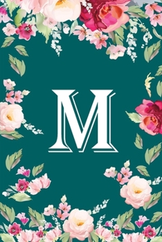 Paperback M: Flower Monogram Initial M Floral Watercolor Beautiful Book