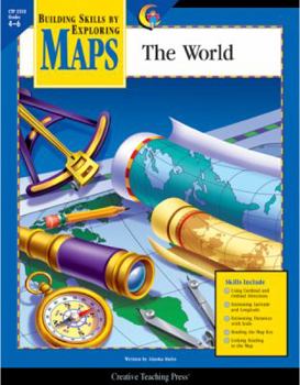Paperback Maps: The World, Gr. 4-6 Book