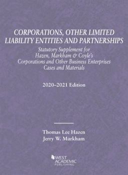 Paperback Corporations, Other Limited Liability Entities and Partnerships, Statutory Supplement, 2020-2021 (Selected Statutes) Book