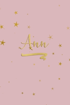Paperback Ann: Personalized Journal to Write In - Rose Gold Line Journal Book