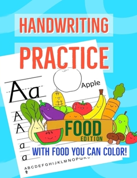 Paperback Handwriting Practice: Food Edition Book