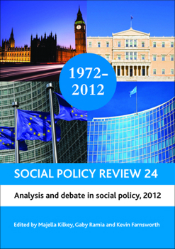 Hardcover Social Policy Review 24: Analysis and Debate in Social Policy, 2012 Book