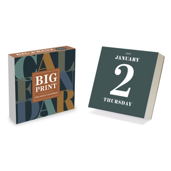 Calendar Cal 2025- Big Print Daily Desktop Book