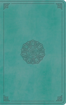 Imitation Leather ESV Large Print Value Thinline Bible (Trutone, Turquoise, Emblem Design) Book