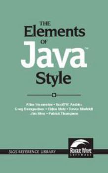 The Elements of Java(tm) Style - Book  of the SIGS Reference Library