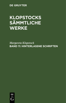 Hardcover Hinterlaßne Schriften [German] Book