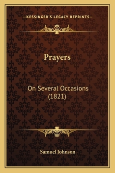 Paperback Prayers: On Several Occasions (1821) Book