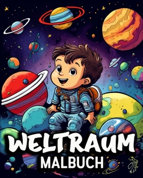 Paperback Weltraum Malbuch: 50 niedliche Ausmalbilder, tolles Malbuch für Kinder [German] Book