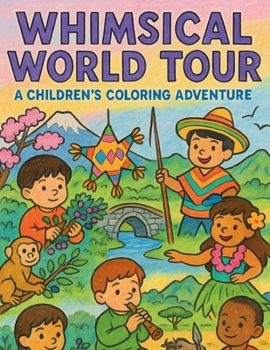 Paperback Whimsical World Tour: A Children's Coloring Adventure! Book