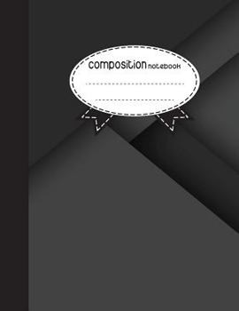 Composition Notebook, 8.5 x 11, 110 pages: Black Style: (School Notebooks)