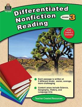 Paperback Differentiated Nonfiction Reading Grade 3 Book