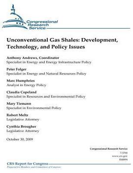 Paperback Unconventional Gas Shales: Development, Technology, and Policy Issues Book