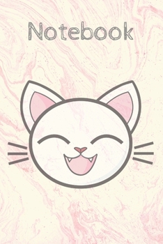 marble cat notebook: Cute Inspirational Notebook marble Gift for Women, men , Teachers; Trendy Marble Notebook