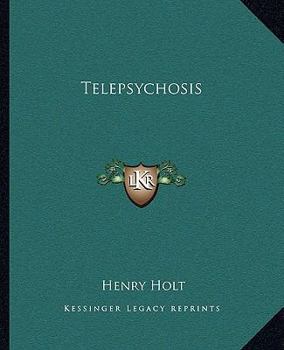 Paperback Telepsychosis Book