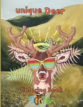 Paperback Unique Deer Coloring book girls: 8.5''x11''/ Deer Coloring Book
