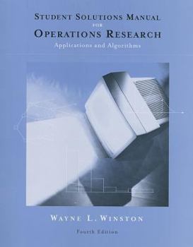Paperback Student Solutions Manual for Winston's Operations Research: Applications and Algorithms, 4th Book