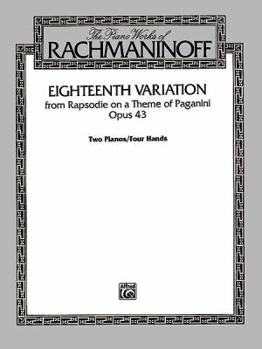 Paperback Eighteenth Variation: From Rhapsodie on a Theme of Paganini, Sheet Book