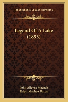 Paperback Legend Of A Lake (1893) Book